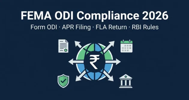FEMA ODI Compliance Guide for Indian Companies 2026 covering Form ODI filing, Annual Performance Report, FLA Return and RBI regulations