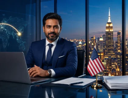 Indian entrepreneur registering a company in the USA from India — AccounTX guide 2026