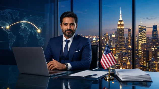 Indian entrepreneur registering a company in the USA from India — AccounTX guide 2026